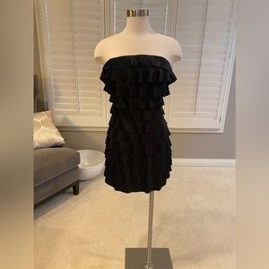 Express Strapless Ruffle Dress (Size 2) NWOT